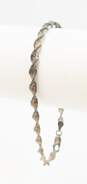 Sterling Silver & Vermeil Twisted Rope Chain & Amber Jewelry 23.2g image number 5