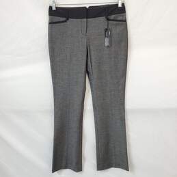 NWT Express Columnist Barely Boot Gray Black Trousers Size 4 S