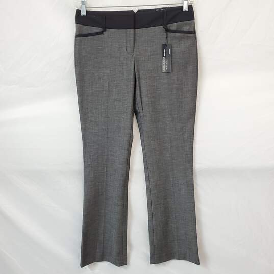 NWT Express Columnist Barely Boot Gray Black Trousers Size 4 S image number 1