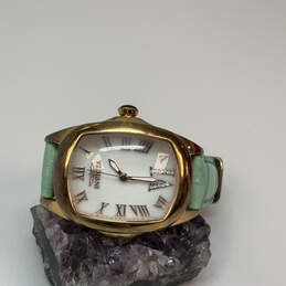 Designer Invicta 26104 Gold-Tone Green Adjustable Strap Analog Wristwatch