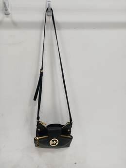 Michael Kors Women's Small Black Leather Crossbody Bag