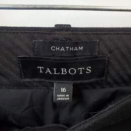 Talbots Chatham Ankle Pants in Black Women's Size 16 alternative image