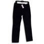 NWT Womens Blue Denim Dark Wash 5-Pocket Design Skinny Leg Jeans Sz 0 Short image number 1