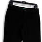 Womens Black Flat Front Pockets Regular Fit Straight Leg Dress Pants Size 6 image number 3