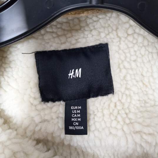 H&M Men's Fleece Lined Corduroy Jacket Size M image number 3