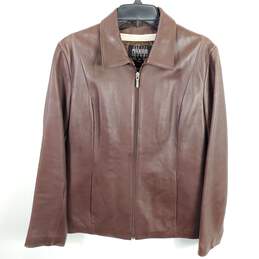 Wilson's Leather Women Brown Leather Jacket M