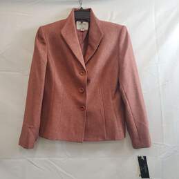 Le Suit Women Pink Marled Blazer Sz 8P NWT
