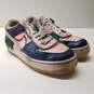 Nike Air Force 1 Shadow Navy White Pink Women's 7.5 image number 3