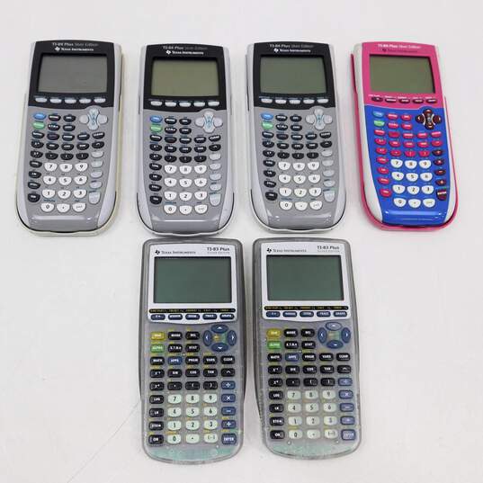 Texas Instruments TI-83 Plus/TI-84 Plus Silver Edition Graphing Calculators (6) image number 1
