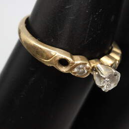 14K Yellow & White Gold Diamond Accent Ring Size 6.75 - 2.1g FOR SETTING alternative image