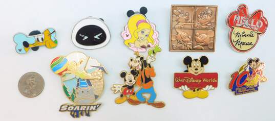 Collectible Disney Mickey & Minnie Mouse Tinkerbell Variety Character Enamel Trading Pins 87.3g image number 6