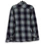 Mens Multicolor Plaid Long Sleeve Two Pockets Button-Up Shirt Size XL image number 1