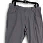 Mens Gray Flat Front Pockets Stretch Jackpot Utility Golf Pants Size 32X34 image number 3