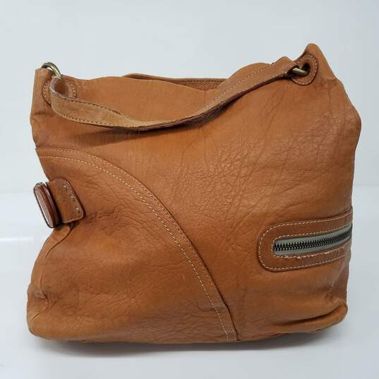 Loyd Maish Brown Leather Hobo Bag image number 4