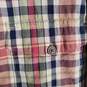 Mens Plaid Cotton Long Sleeve Collared Button-Up Shirt Size Large image number 3