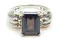 Sterling Silver Smoky Quartz Opal Purple CZ Rings 12.5g image number 3