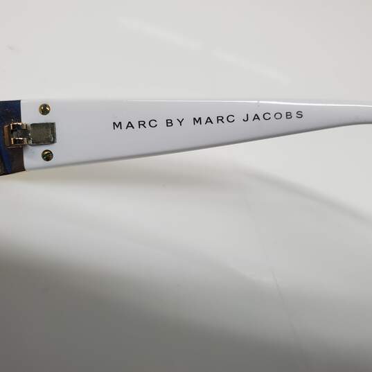 Marc by Marc Jacobs White Frame Brown Gradient Lens Aviator Sunglasses w/COA image number 6