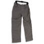 Womens Gray Flat Front Pockets Convertible Straight Leg Cargo Pants Size 6 image number 4