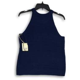 NWT A.n.a. A New Approach Womens Navy Knitted Crew Neck Tank Top Size Large alternative image