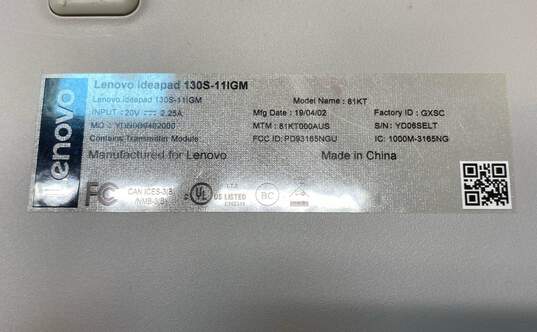Lenovo IdeaPad 1302-11IGM 11.6" Intel Celeron Windows 10 image number 6