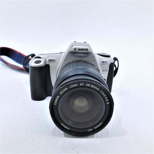 Canon EOS Rebel 2000 35mm Film SLR Camera w/ Zoom Lens EF 28-80mm f/3.5-5.6 II image number 2