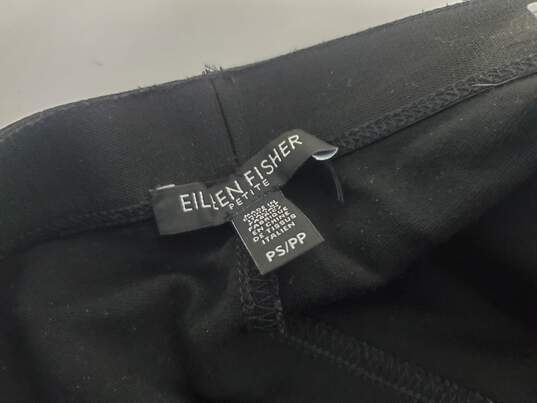 Eileen Fisher Petite Black Casual Pants Size PS/PP image number 3