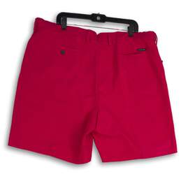 NWT Chaps Mens Pink Flat Front Slash Pocket Casual Chino Shorts Size 42 alternative image