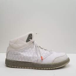 Nike Air Jordan 1 Flight 5 White, Wolf Grey Sneakers 881434-121 Size 11.5