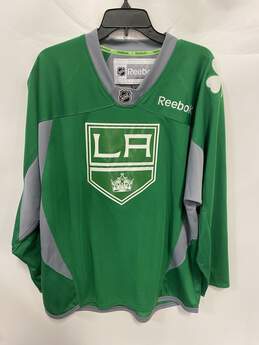 Reebok NHL Green St. Patrick's LA Kings Hockey Jersey L