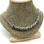 Designer Brighton Silver-Tone Braidy Retired Arch Weave Chain Necklace image number 1