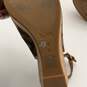 Coach Womens Brown Tan Signature Print Wedge Heel Slingback Sandals Size 8B image number 6