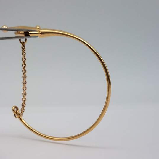 Hermes 14k Gold Filet D'Or Toggle Bracelet 11.9g image number 3