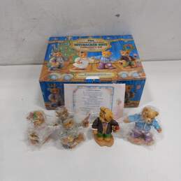 4pc. Enesco Cherished Teddies Nutcrackers Suite Collectors' Figurine Set in Box
