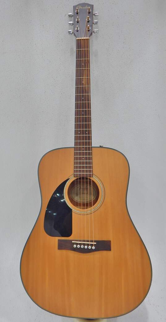 Fender Brand CD100LH NAT Model Wooden Left-Handed Acoustic Guitar image number 1