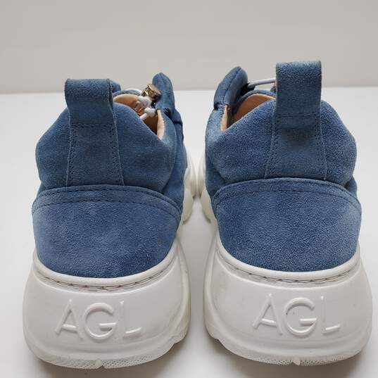 AGL Women's Venus Chunky Suede Elastic Drawstring Sneakers Blue Size 38 image number 4