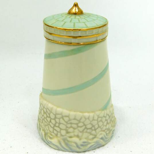 2002 Lenox Lighthouse Seaside Spice Jar Fine Ivory China Mustard image number 2