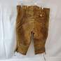 Brown Leather Size 50 Lederhosen Pants Without Suspenders image number 2
