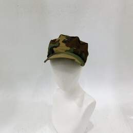 US Marine Corps USMC EGA Woodland Camo 8 Point Utility Cover Hat Cap  Medium alternative image