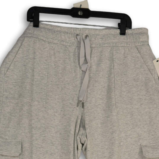 NWT Mens Gray Elastic Waist Slash Pocket Drawstring Jogger Pants Size XXL image number 3