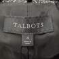 Talbots Women Black Tweed Blazer Sz 4 NWT image number 1