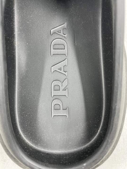 Authentic Prada Mellow Rubber Mule Loafers M 12 image number 8