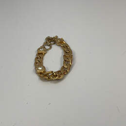 Designer Brighton Gold-Tone Rhinestone Toggle Clasp Curb Chain Bracelet alternative image