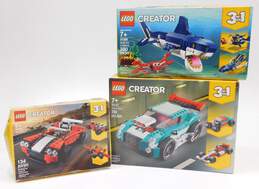 Creator Factory Sealed Sets 31100: Sports Car 31127: Street Racer & 31088: Deep Sea Creatures