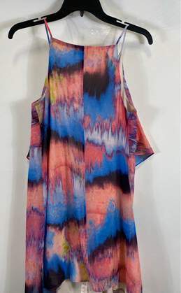 Marciano Womens Multicolor Polyester Tie Dye V-Neck Mini Dress Size Medium alternative image