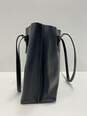 COACH 1671 Black Leather Top Zip City Tote Bag image number 3