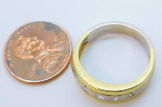14K White & Yellow Gold 0.22 CTTW Diamond Multi Stone Ring 6.1g image number 3