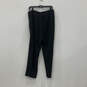 NWT Womens Black Flat Front Back Zip Straight Leg Dress Pants Size 12 image number 2