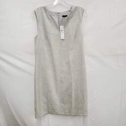 NWT Ann Taylor WM's Heather Green Polyester & Rayon Blend Sleeveless Dress Size 8