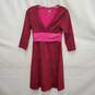 Patagonia WM's Margot All Over Heart Print Red & Pink Organic Cotton Dress Size SM image number 1