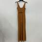 Free People Womens Brown Button Front Sleeveless One Piece Jumpsuit Size XS image number 1